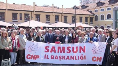 CHP Samsun: 'Özgür Özel ve Ekrem İmamoğlu'nun Arkasındayız'