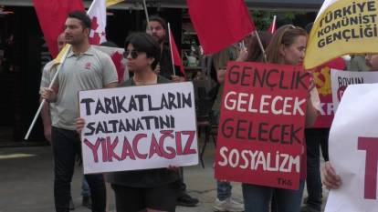 İzmir'de TKG, Deniz Gezmiş'in ölüm yıldönümünde basın açıklaması yaptı