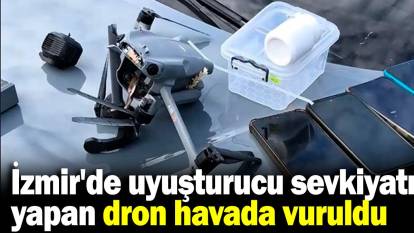 İzmir'de uyuşturucu sevkiyatı yapan dron vurularak düşürüldü, 2 şüpheli tutuklandı