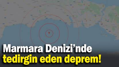 Marmara Denizi'nde tedirgin eden deprem! (07.05.2025)