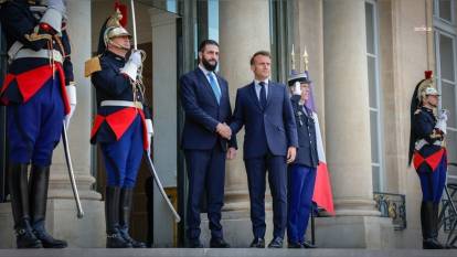 Fransa Cumhurbaşkanı Macron, Suriye Devlet Başkanı El-Şara ile görüştü