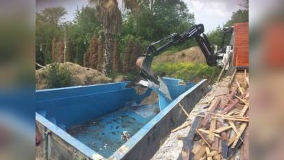 Kartepe'de 14 ruhsatsız bungalov yıkıldı