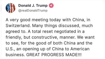 Trump: Çin ile ticaret müzakerelerinde büyük ilerleme kaydedildi