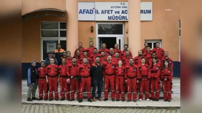 Kuşadası Belediyesi arama kurtarma ekibi: Afet eğitimini başarıyla tamamladı