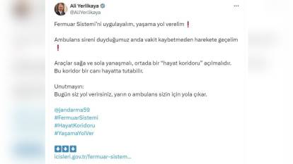 İçişleri Bakanı Yerlikaya: Fermuar sistemiyle yaşama yol verelim
