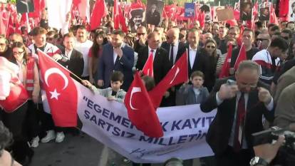 İBB'den 19 Mayıs yürüyüşü: Binlerce kişi İmamoğlu'na özgürlük istedi