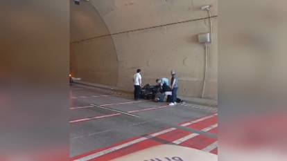 Kasımpaşa-Hasköy Tüneli'nde ters yöne giren cip, motosiklete çarptı: Motosiklet sürücüsü yaralandı