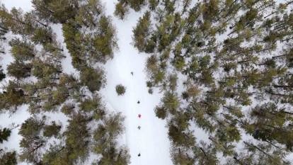 Tersun Dağı'nda Zorlu Yürüyüş: Kar Kalınlığı 1,5 Metreyi Buldu